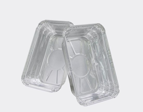 Kapsalon bakjes | Lasagne bakjes | Aluminium bakjes | 25 st. | 20 × 13,6 × 5,6cm - Merkloos