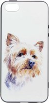 ADEL Siliconen Back Cover Softcase Hoesje Geschikt voor iPhone 5/5S/SE - Yorkshire Terrier