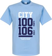 Manchester City 100+ T-Shirt - Licht Blauw - XS