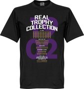 Real Madrid Trophy Collection T-Shirt - Zwart - XS