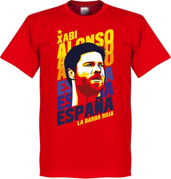 Xabi Alonso Portrait T-Shirt - Rood - S