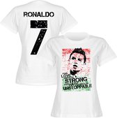 Ronaldo 7 Portugal Vlag T-Shirt - Dames - XL - 14