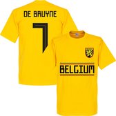 België De Bruyne 7 Team T-Shirt - Geel - XXXL