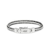 SILK Jewellery - Zilveren Armband - Zipp - 345.17 - Maat 17