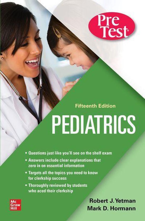 Pediatrics PreTest Self-Assessment And Review, Fifteenth Edi ... - cover