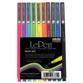 Le Pen Fineliner Set Neon 0,3mm 10 stuks