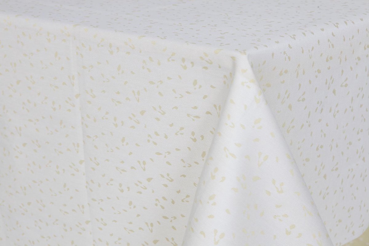Damast Tafelkleed 180x180cm Rio Goud De Witte Lietaer