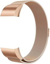 Fit Evolve Milanees bandje - Fitbit Charge 3 - Fitbit Charge 4 - rose goud - Large