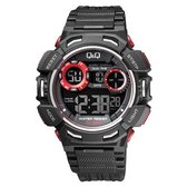 Mooi Sportief digitaal Q&Q horloge M148j001
