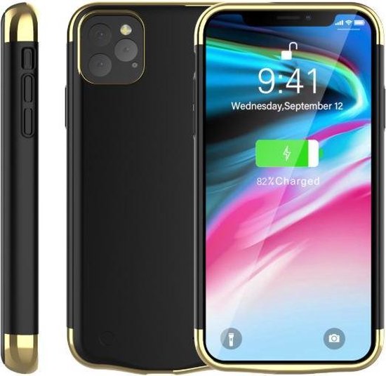 Aanpassingsvermogen kleur operator Iphone 11 Pro Max Hoesje met 5500mAh Batterij- Oplaadbare Iphone Cover-  Powerbank Case... | bol.com