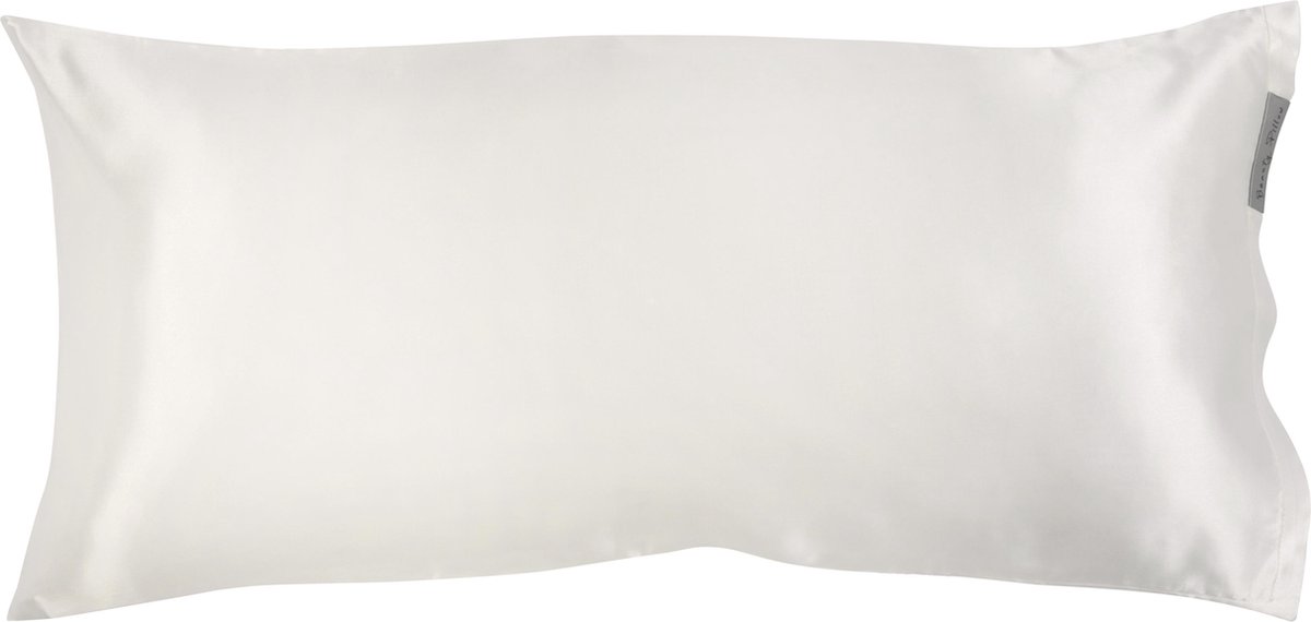 Beauty Pillow® Original - Satijnen Kussensloop - Pearl - 80x40 (Duitse maat)