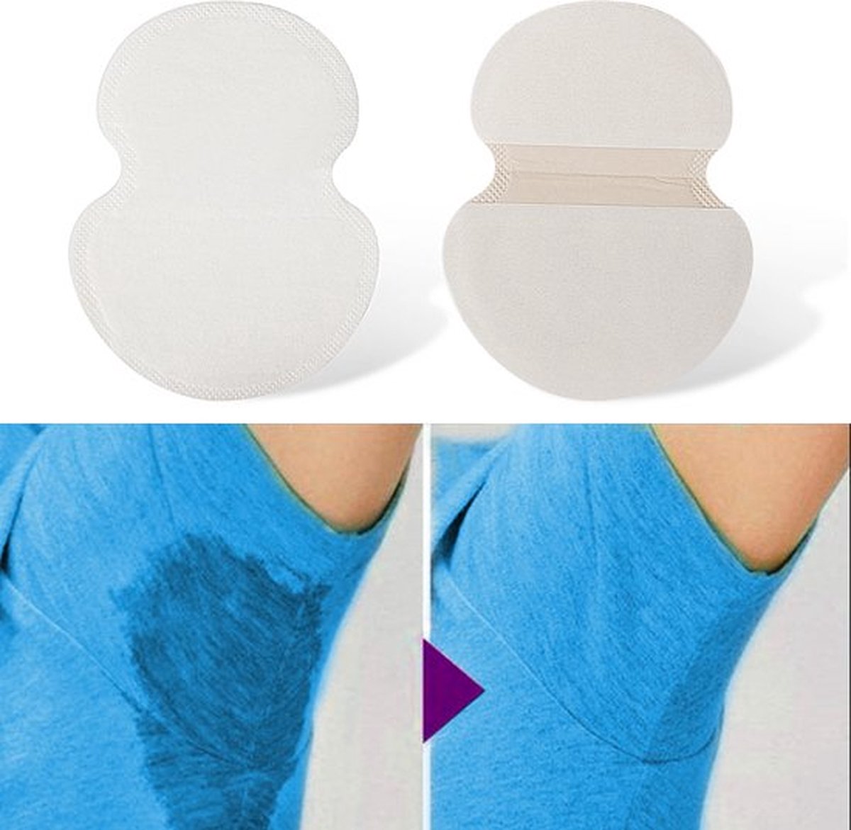 Goedkoopste Premium Okselpads Katoen | 50x Wit | Anti Transpirant Zweet Pads| Okselpads Tegen Zweetplekken | Okselpads Heren En Dames | Transpireren | Angstzweet