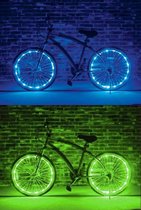 LED Wielverlichting fiets - set voor 4 wielen Blauw en Groen