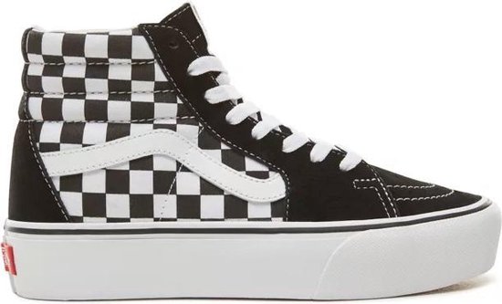 vans platform white sneakers