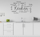 Keuken Muursticker Met keuken teksten | Muursticker keuken | Keuken stickers | Decoratie | Keuken decoratie | Muursticker laten maken