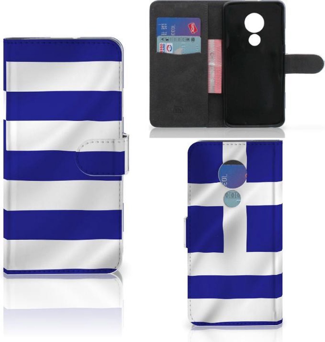 Book Case voor Motorola Moto G7 Power Bookstyle Case Griekenland