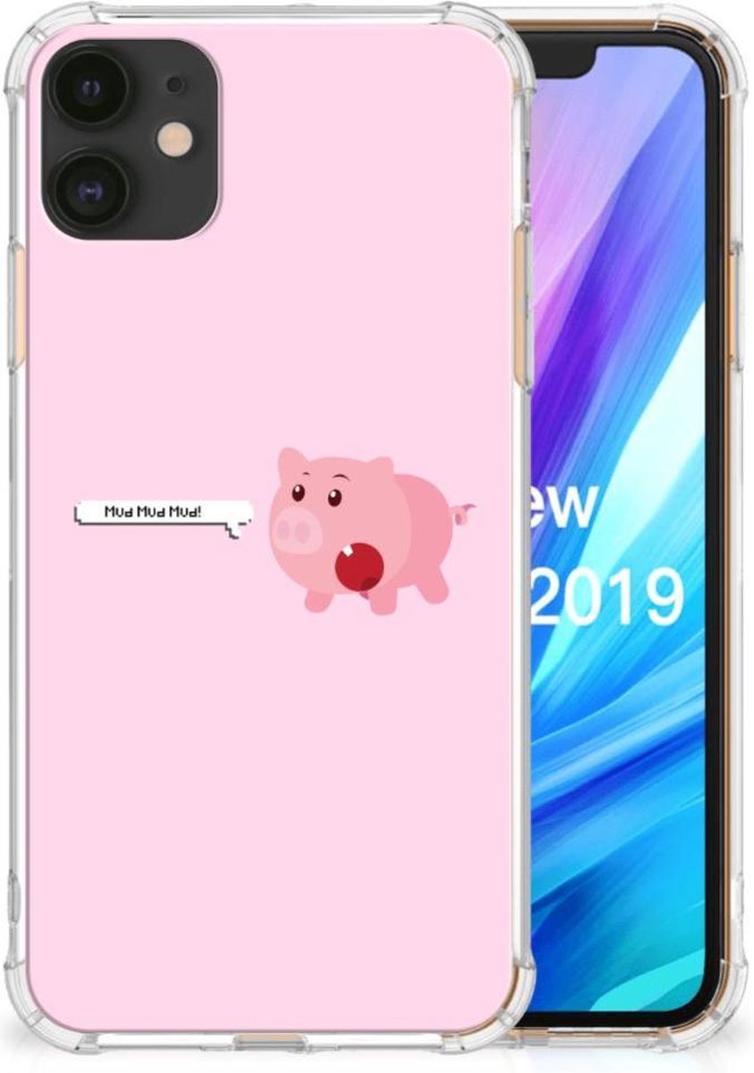 Apple iPhone 11 Stevig Bumper Hoesje Pig Mud