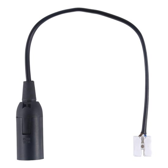 Base De Lampe E14 Avec Interrupteur - Câble 180 Cm, Blanc, Pour Lampes à Sel Ou Décoratives