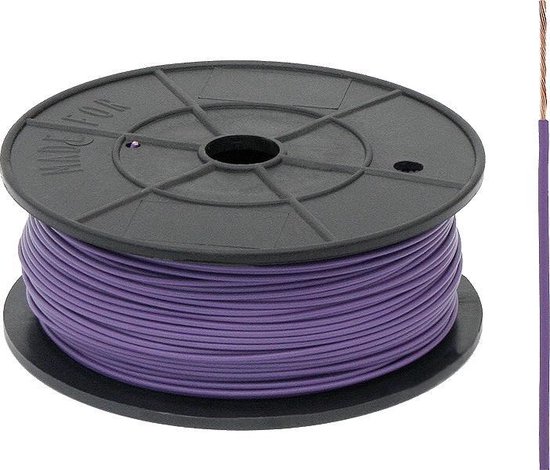 FLRY-B kabel 1,5mm2 - automotive - voertuigkabel Kleur BLAUW/GEEL