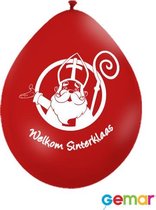 Ballonnen Welkom Sinterklaas Rood (Lucht)