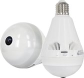 360º Fisheye Camera - Wi-Fi Camera Verborgen in Lamp - Beveiligingscamera