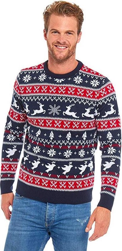 Foute Kersttrui Dames & Heren - Christmas Sweater "Traditioneel & Gezellig" - Kerst trui Mannen & Vrouwen Maat L