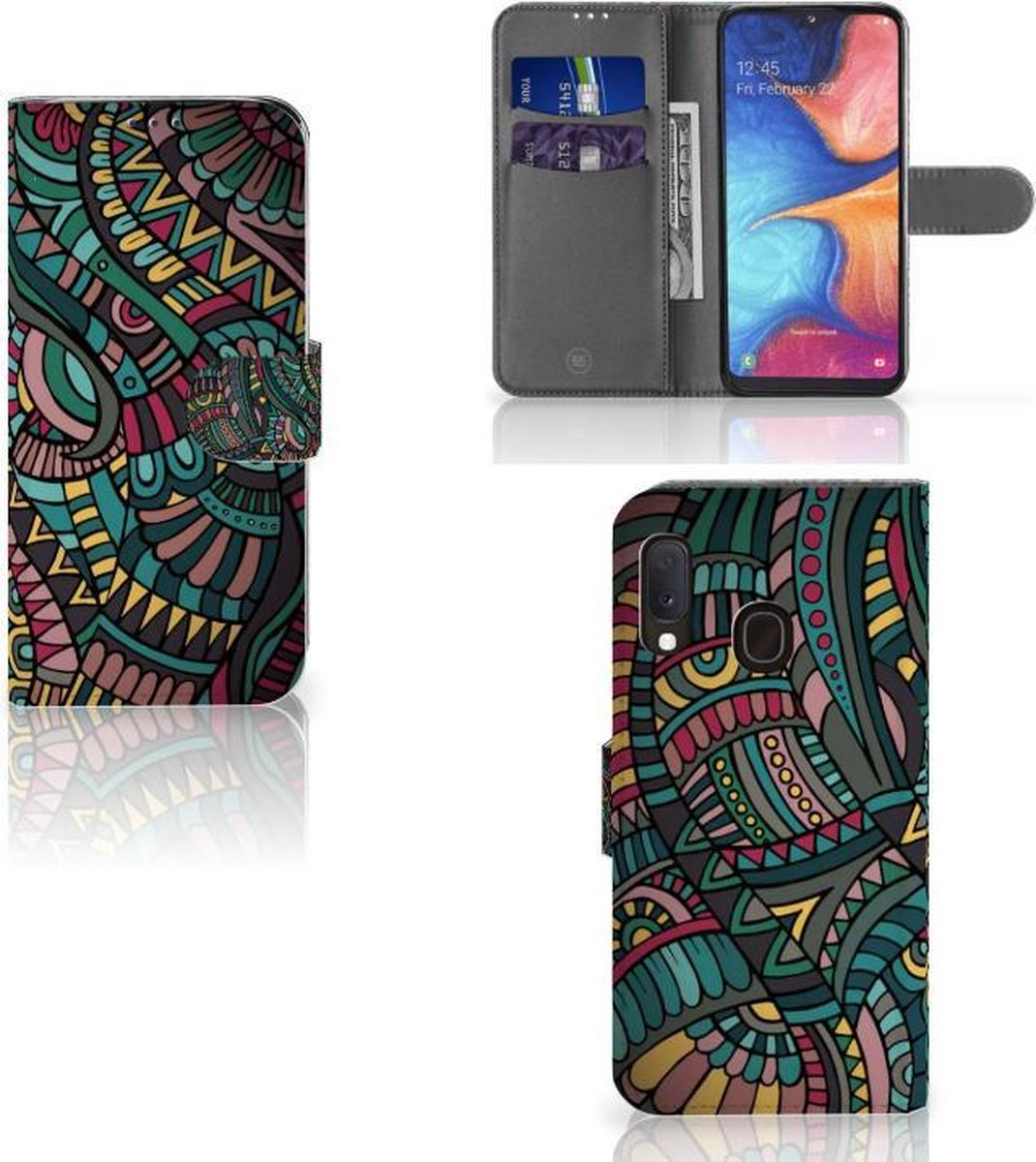 Samsung Galaxy A20e Telefoon Hoesje Aztec