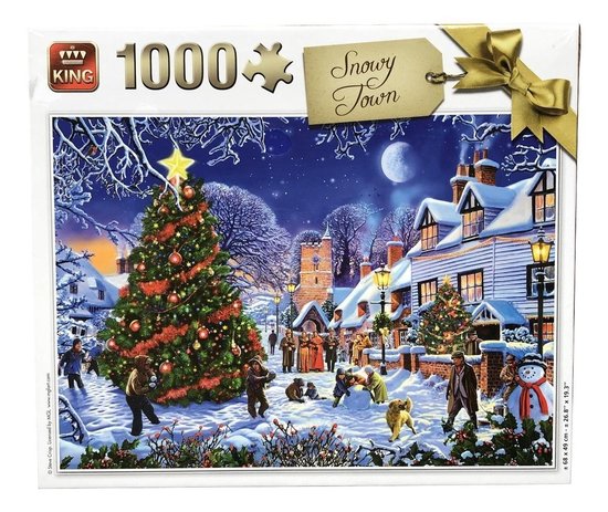 Legpuzzel 1000 Stukjes - Kerstpuzzel Kerstman Brengt Cadeautjes - Puzzel  Kerst -... | bol.com