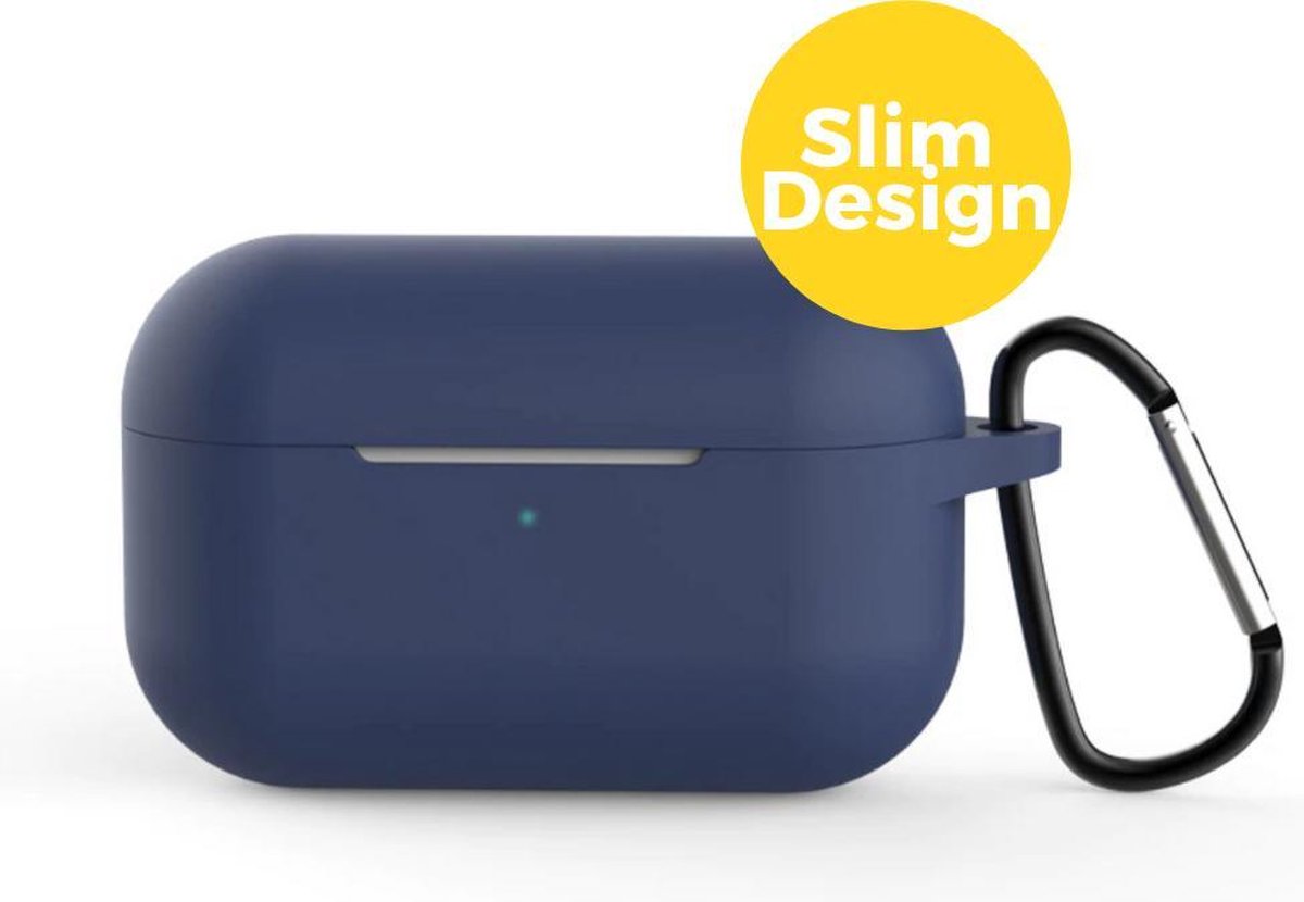 Apple Airpods Pro Siliconen Case Hoesje - Beschermhoes - Alaska Blauw