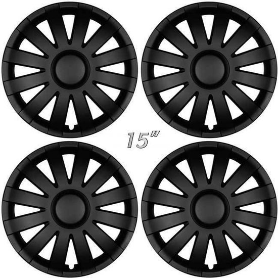 Wieldoppen-Koenig 15 inch 15 inch RKK15 Premium Line Wieldoppen, zwart, 4 stuks