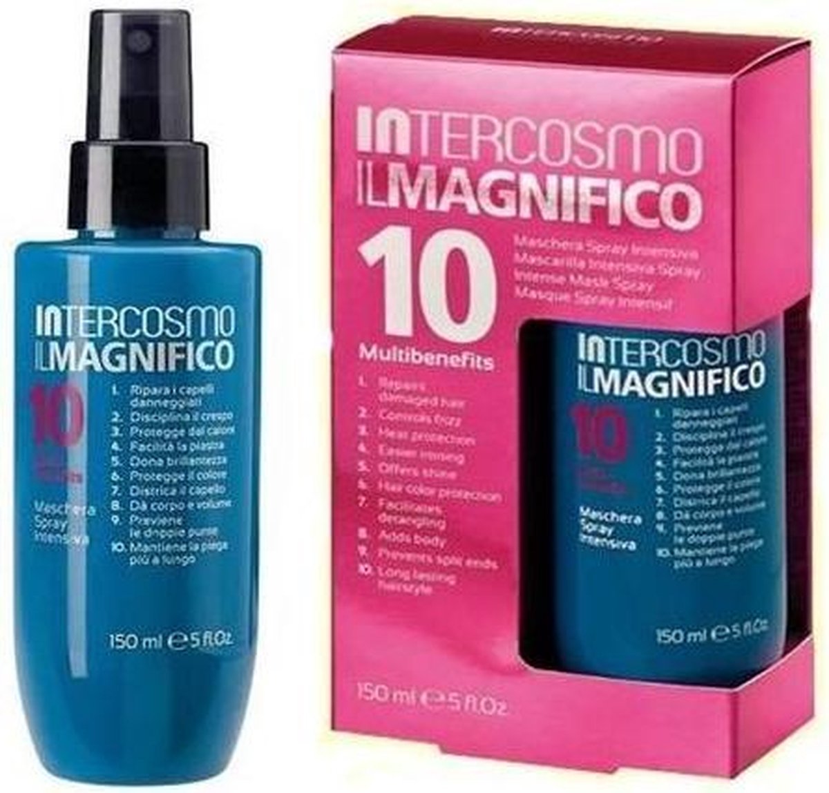 Intercosmo - Intercosmo IL Magnifico 10 Multibenefits Maschera Spray Intensive - Intensive Hair Mask Spray - 150ml