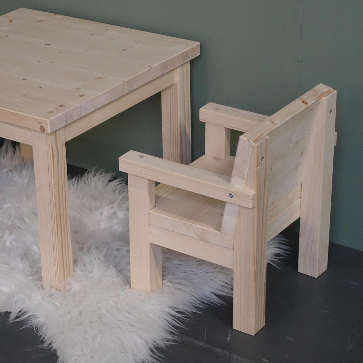 Klein houten kinderstoeltjes 1-3 jaar | stoeltje peuter van massief hout |  bol.com