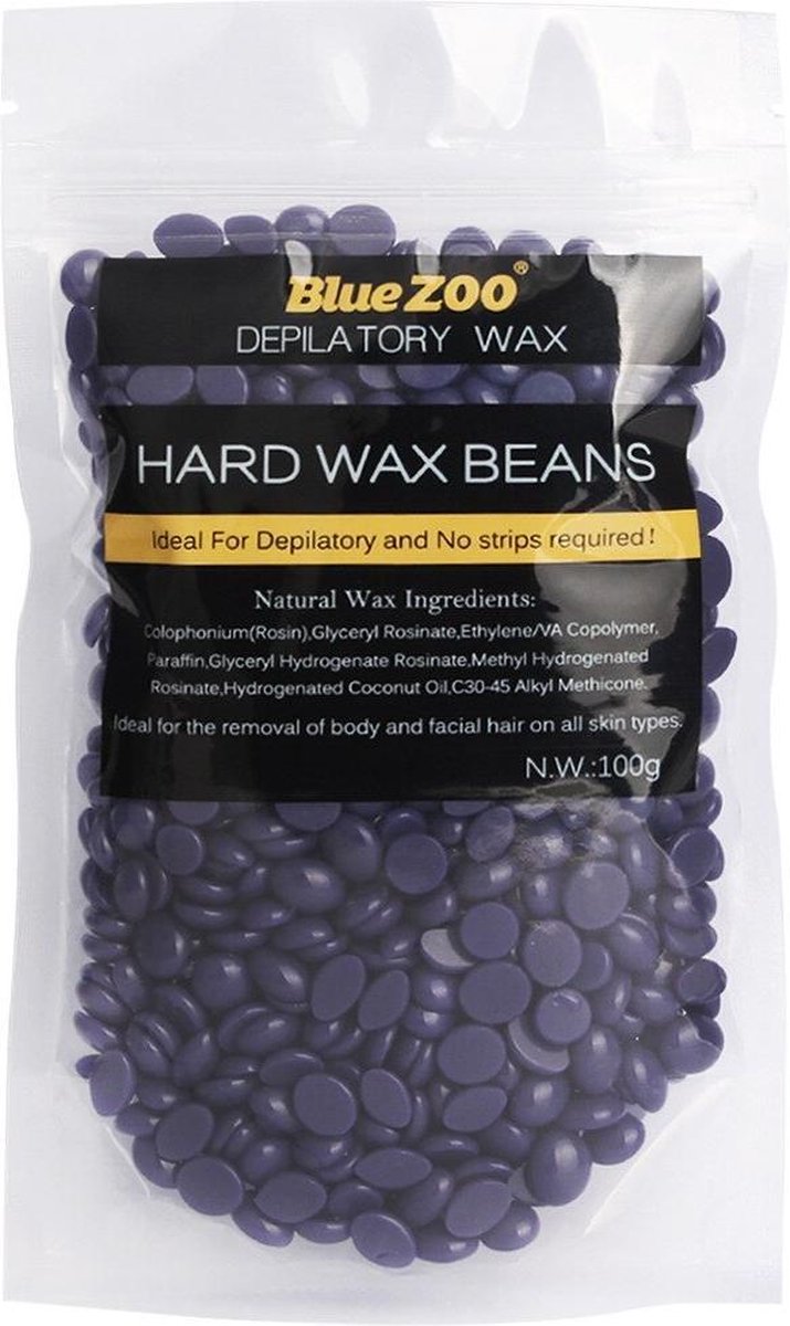 Wax Bonen - Ontharing Wax - Harskorrels voor Hars - Natuurlijke Bonen - Paars 100gr