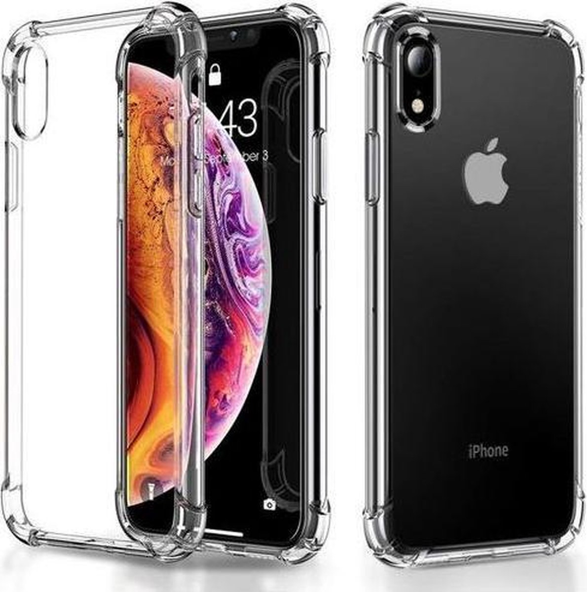 ANTISHOCHK Bumper Geschikt voor Apple iPhone XR TPU ANTI-SHOCK Case Transparant