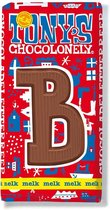 Tony's Chocolonely Letterreep B - Melk - 15 x 180 gram