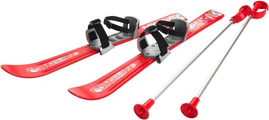 Kinderski's met skistokken - Skiset Mini Skies - Kinder Skis Rood | bol.com
