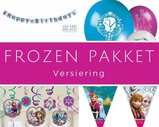 feestpakket Frozen decoratie bol.com