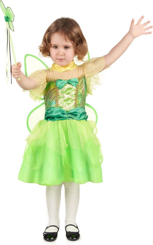 Verkleedkostuum groene fee voor meisjes Carnavalskleding - Verkleedkleding  - 110/116 | bol.com