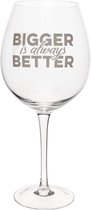 Cosy & Trendy glas op voet 'bigger is always better'
