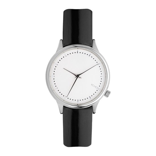 Komono Estelle Patent Black horloge KOM-W2856