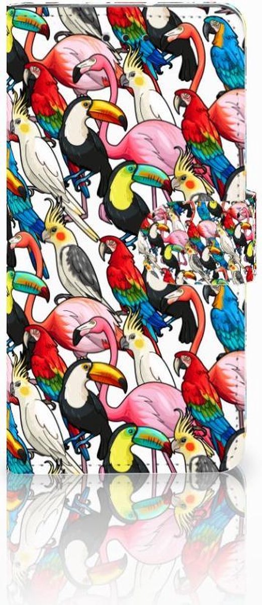 Motorola Moto G7 Play Telefoonhoesje met Pasjes Birds