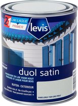 Levis Duol - Hout Buiten - Primer & Lak - Satin - Parelgrijs - 0.75L