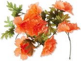 Basil Peony Bloemenstreng Tangerine - Fietsmand - Stuur - Voor - Oranje