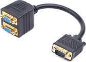 Gembird CC-VGAX2-20CM VGA kabel 0,2 m VGA (D-Sub) 2 x VGA (D-Sub) Zwart