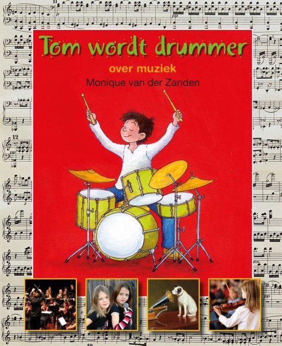 Cover van het boek 'Tom wordt drummer' van M. van der Zanden