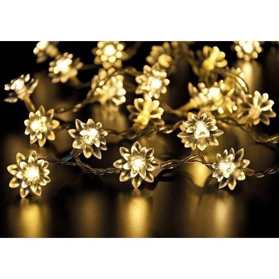 hun surfen In de meeste gevallen Led lichtslinger met bloemen 230 cm - lichtsnoeren/lichtslingers - LED  verlichting | bol.com