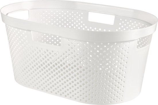 Curver Infinity Dots Wasmand - 39 l - Wit
