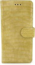 Premium Hoesje voor Samsung Galaxy Note 8 - Book Case - Croco Print - Beige