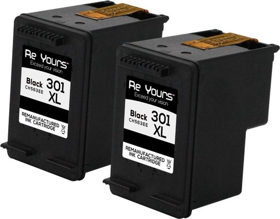 bol.com | ReYours® Huismerk Inktcartridge voor HP 301XL - HP 301 XL