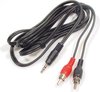 "KRAM XA295 1.8m 3.5mm Zwart, Rood audio kabel"